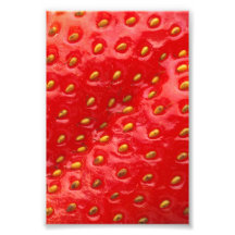 Red Strawberry Texture Art Photo