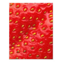 Red Strawberry Texture Photographic Print