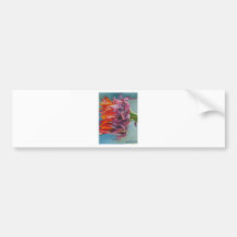 Red Sunflower Bumper Stickers