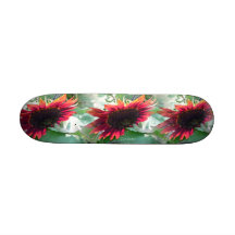 "Red Sunflowers" Skateboard