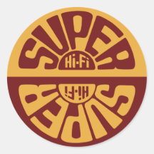Red Super Hi-Fi Sticker