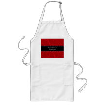 Red swirls wedding favors apron