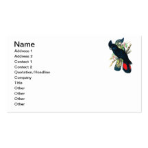 Red tailed, Black (Banksian) Cockatoos. Business Card Templates