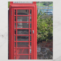 Red Telephone box Flyer Design