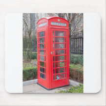 Red telephone box mousepads