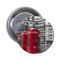 Red Telephone boxes Button