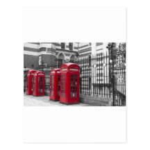 Red Telephone boxes Post Cards