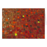 Red Tile Greeting Card