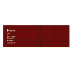 Red Tile - Skinny Business Cards