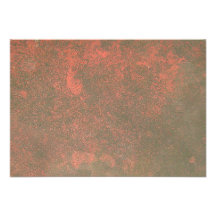 Red Tinted Rust Texture Background Personalized Announcements