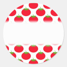 Red Tomato Pattern. Stickers