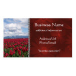 Red Tulip Field Business Card Templates