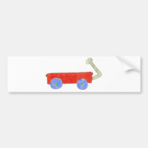 Red Wagon Bumper Stickers