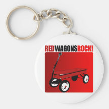 Red Wagons Rock! Key Chain