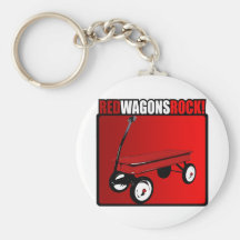 Red Wagons Rock! Key Chain