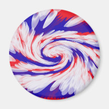 red white and blue fridge magnets