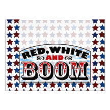 Red White and Boom Custom Invite