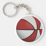 Red & White Basketball: Key Chains