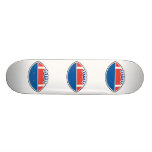 red white blue football icon graphic skate board decks