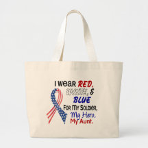 Red White Blue For My Aunt Bags