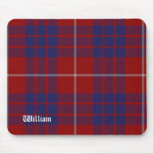 Red, White, & Blue Hamilton Tartan Plaid Mouse Pads