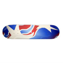 Red White & Blue Skateboard