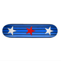 Red White & Blue Stars and Stripes Deck Skate Decks