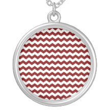 Red white chevrons pendants
