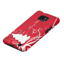 Red & White Christmas Abstract Samsung Galaxy S Case