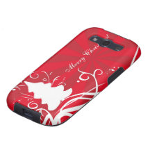 Red & White Christmas Abstract Galaxy SIII Cover