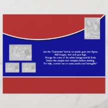 Red white photo Promotional marketing business Custom Flyer
