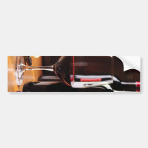 Red Wine Bumper Sticker