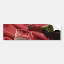 Red Wine Bumper Stickers