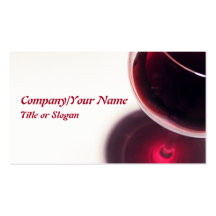 Red Wine Glass Business Card