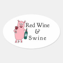 Red Wine & Swine Stickers