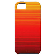 Red, Yellow and Orange Striped Gradient Design iPhone 5 Cover