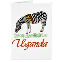 Red Zebra Series Greeting Cards