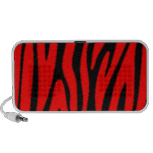 Red Zebra Stripe NEW OrigAudio Portable Speaker