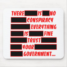 Redacted Trust Your Government Everything Fine Mousepads
