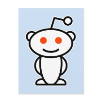 Reddit Alien Post Card