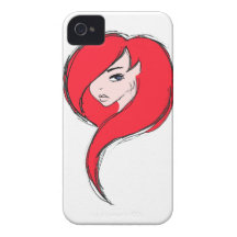 Redhead iPhone 4 Case-Mate Case