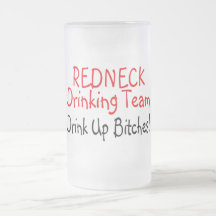 Redneck Drinking Team (Red Black) Coffee Mug