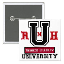 Redneck Hillbilly Button