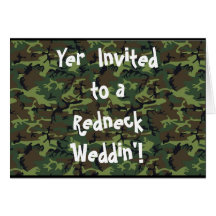 Redneck Wedding Greeting Card