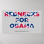 Rednecks for Obama (sbp) Poster