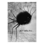 Redon's Smiling Spider Halloween Invitation