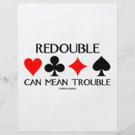 Redouble Can Mean Trouble Personalized Flyer