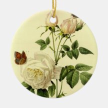 Redoute Bengal Rose The Hymenee Christmas Tree Ornaments