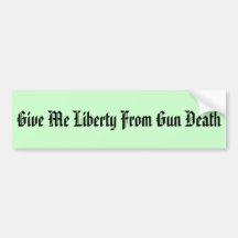 Reduce Gun Deaths Bumper Sticker