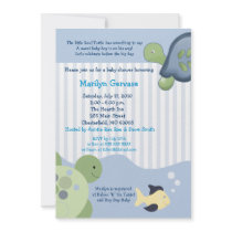 REEF TURTLE 5x7 Baby Shower Invitation